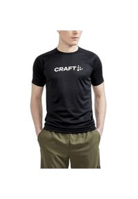 Koszulka Craft Core Essence Logo. Kolor: czarny. Sport: fitness #1