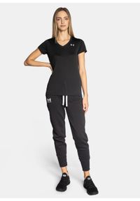 Spodnie dresowe damskie czarne Under Armour Rival Fleece. Kolor: czarny. Materiał: dresówka. Sport: turystyka piesza, bieganie, fitness #2