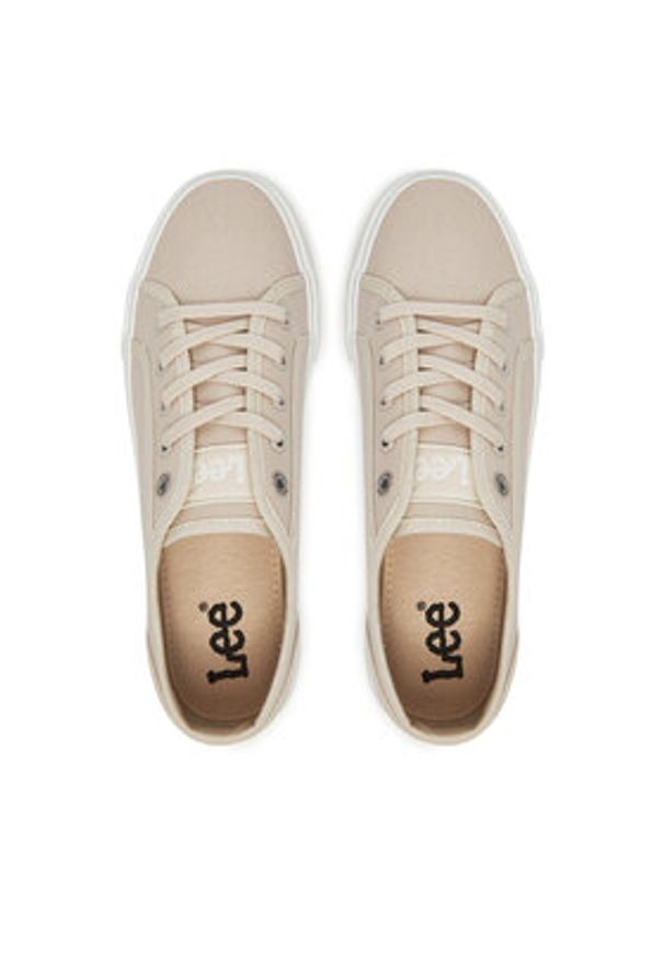 Lee Tenisówki Ava C Women Low -50251009 35E Beżowy. Kolor: beżowy. Materiał: materiał