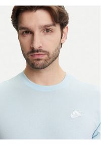 Nike T-Shirt Sportswear Club AR4997 Błękitny Regular Fit. Kolor: niebieski. Materiał: bawełna #2