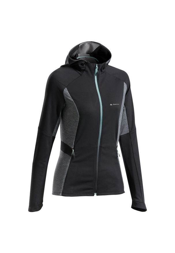 quechua - Polar turystyczny damski Quechua MH950. Typ kołnierza: kołnierzyk stójkowy. Materiał: polar