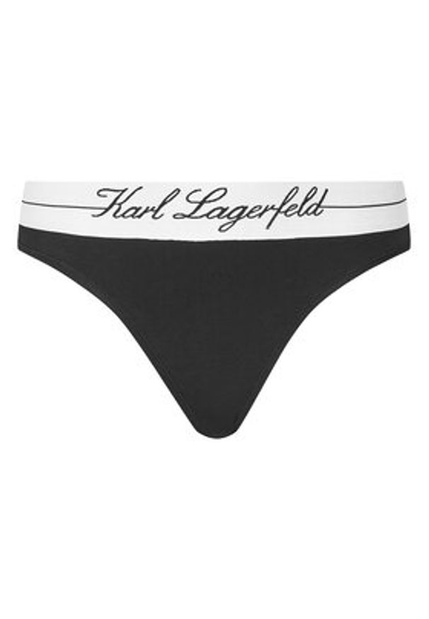 Karl Lagerfeld - KARL LAGERFELD Figi klasyczne A1W47094 Czarny. Kolor: czarny. Materiał: bawełna