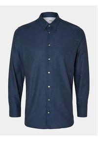 Selected Homme Koszula 16090212 Granatowy Slim Fit. Kolor: niebieski. Materiał: bawełna #5