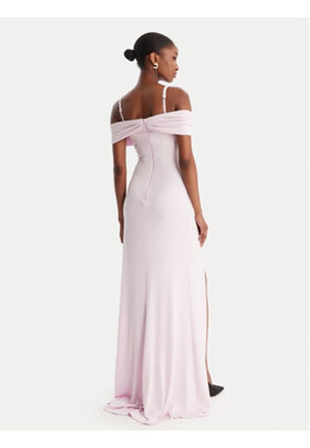 Elisabetta Franchi Sukienka wieczorowa AB-R08-51E2-V800 Różowy Regular Fit. Kolor: różowy. Materiał: wiskoza. Styl: wizytowy
