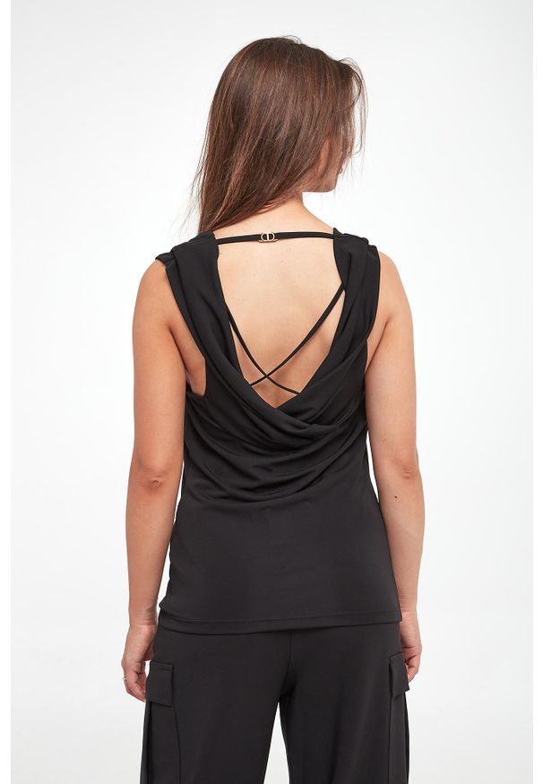 Twinset Milano - Top damski drapowany TWINSET