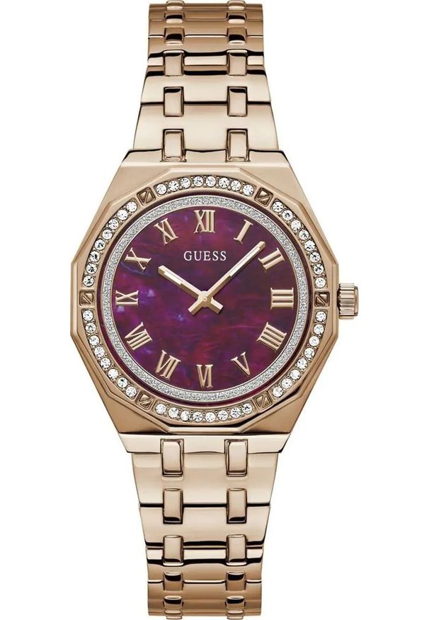 Zegarek damski Guess GW0770L3 CYRKONIE różowe złoto. Kolor: złoty, wielokolorowy, różowy