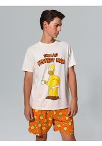 Sinsay - Bawełniana piżama dwuczęściowa The Simpson - wielobarwny. Materiał: bawełna #1