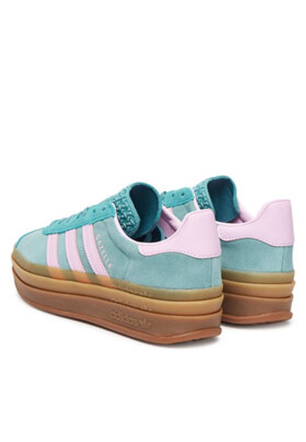 Adidas - adidas Sneakersy Gazelle Bold JS3894 Turkusowy. Kolor: turkusowy. Materiał: zamsz, skóra. Model: Adidas Gazelle