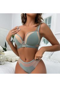 Intica - Komplet bielizny z podtrzymującym biustonoszem i figami Botakoz. Kolor: niebieski. Materiał: materiał #5