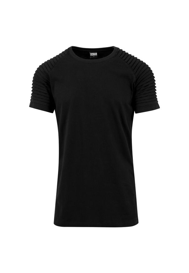 Urban Classics - Koszulka Urban Classic pleat raglan. Kolor: czarny. Długość rękawa: raglanowy rękaw