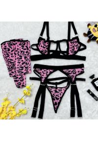 Intica - Zestaw bielizny z prześwitującymi elementami na romantyczny wieczór Rosmarie. Kolor: wielokolorowy. Materiał: materiał