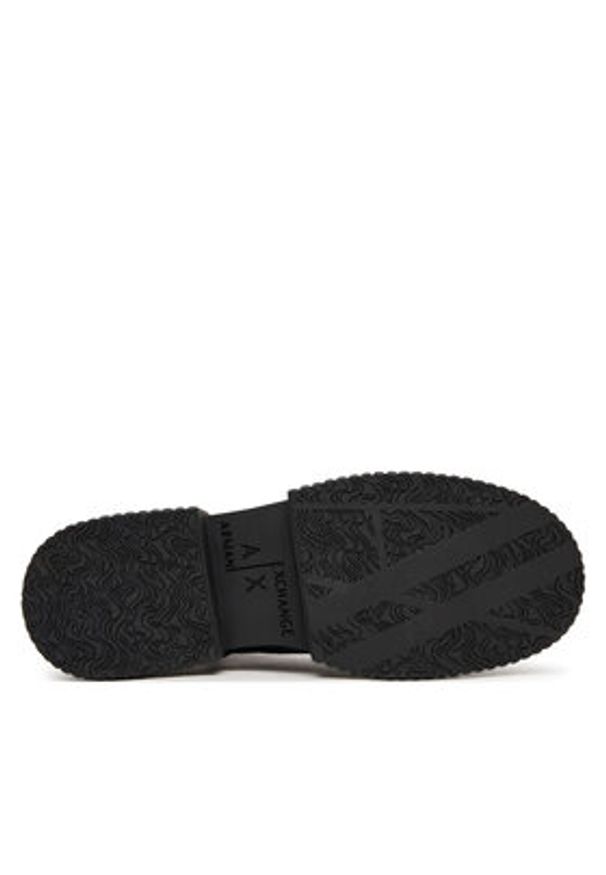 Armani Exchange Trzewiki XDN031 XV875 00002 Czarny. Kolor: czarny. Materiał: skóra