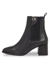 Calvin Klein Botki Almond Chelsea Boot W/Hw 55 HW0HW01814 Czarny. Kolor: czarny. Materiał: skóra