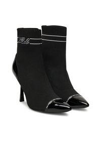 Karl Lagerfeld - KARL LAGERFELD Botki Pandara KL31357 Czarny. Kolor: czarny. Materiał: materiał #3