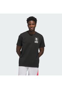 Adidas - Koszulka World Wide Hoops Graphic. Kolor: czarny. Sport: koszykówka #1