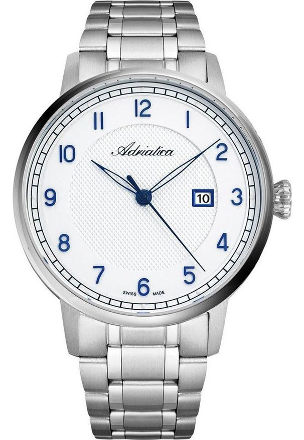 Zegarek Adriatica Zegarek męski Adriatica A8308.51B3A srebrny. Kolor: srebrny