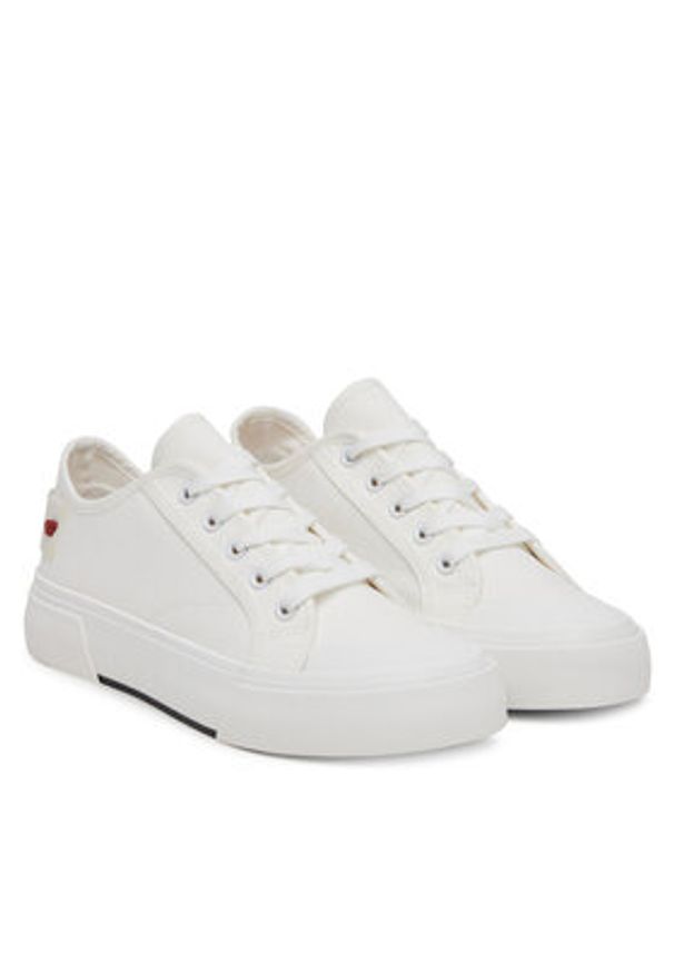 Love Moschino - LOVE MOSCHINO Trampki JA15012G0MJP0100 Biały. Kolor: biały. Materiał: materiał