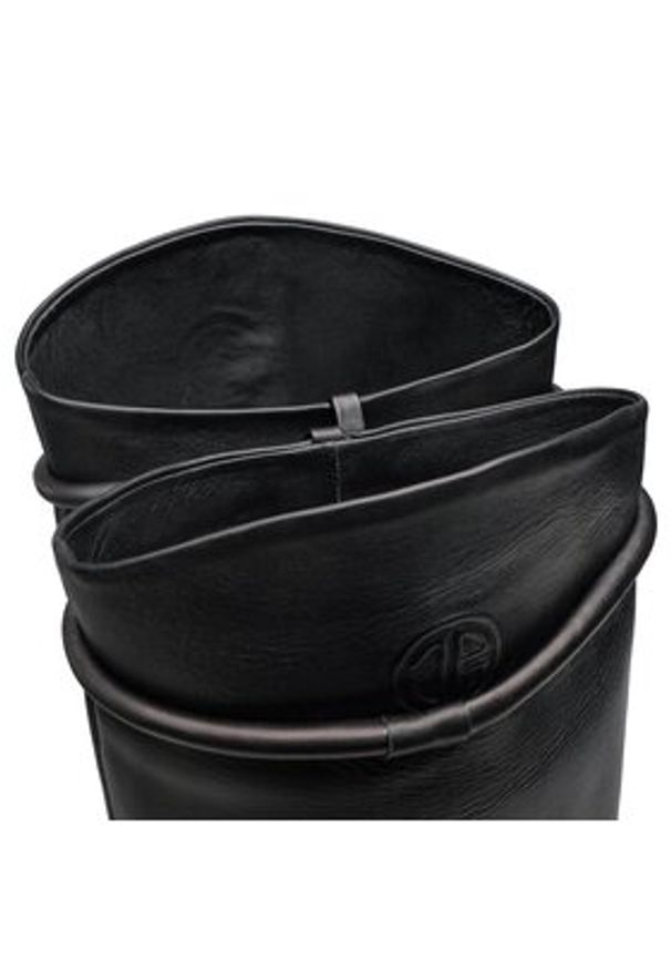 Gino Rossi Kozaki 222FW130 Czarny. Kolor: czarny. Materiał: skóra