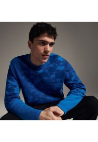 Reserved - Bluza z efektem tie dye - Niebieski. Kolor: niebieski #1