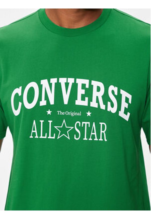 Converse T-Shirt M Retro Chuck Vintage Tee 10026458-A01 Zielony Regular Fit. Kolor: zielony. Materiał: bawełna. Styl: vintage, retro