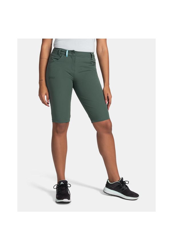 Damskie szorty outdoorowe Kilpi SYLANE-W. Kolor: zielony. Materiał: nylon