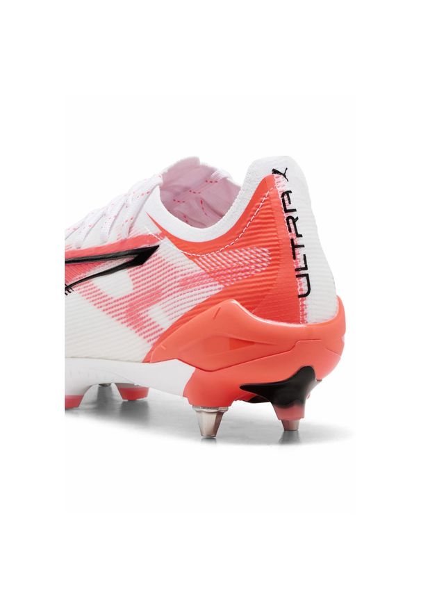 Puma - Buty piłkarskie ULTRA 5 ULTIMATE MxSG PUMA White Black Glowing Red. Zapięcie: sznurówki. Kolor: biały, czerwony, wielokolorowy, czarny. Sport: piłka nożna