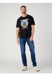 Wrangler - WRANGLER AMERICANA TEE MĘSKI T-SHIRT KOSZULKA LOGO NADRUK W7CBEE100 112329202. Wzór: nadruk #4