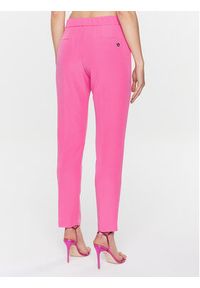 Kontatto Spodnie materiałowe CO9000 Różowy Slim Fit. Kolor: różowy. Materiał: materiał, syntetyk #4