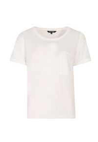 TOP SECRET - Luźny t-shirt z kieszonką. Kolor: biały. Materiał: tkanina, bawełna. Długość rękawa: krótki rękaw. Długość: krótkie. Styl: sportowy #6