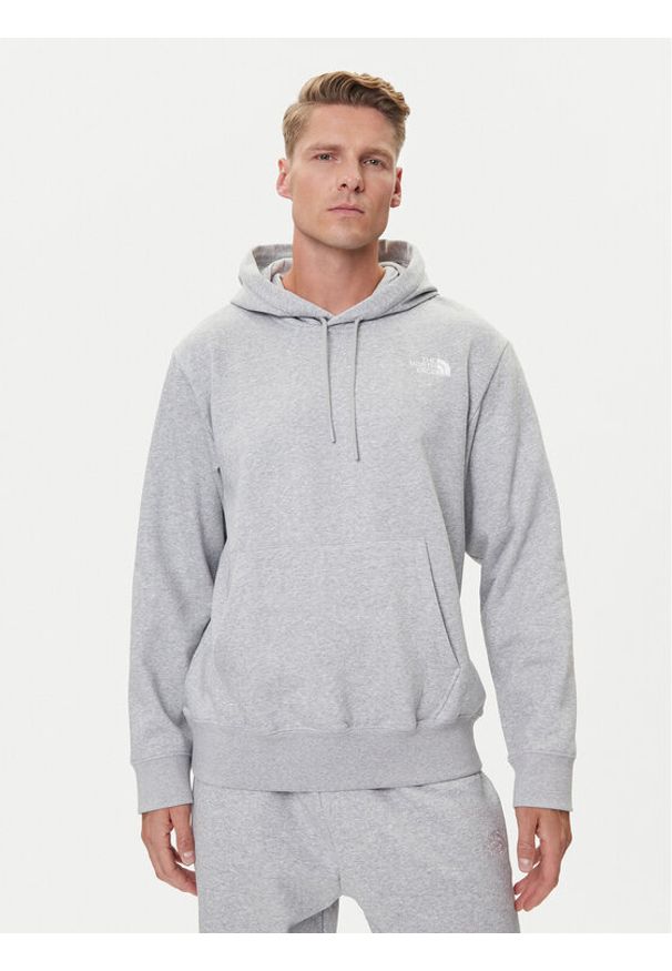 The North Face Bluza Essential NF0A89ES Szary Regular Fit. Kolor: szary. Materiał: bawełna