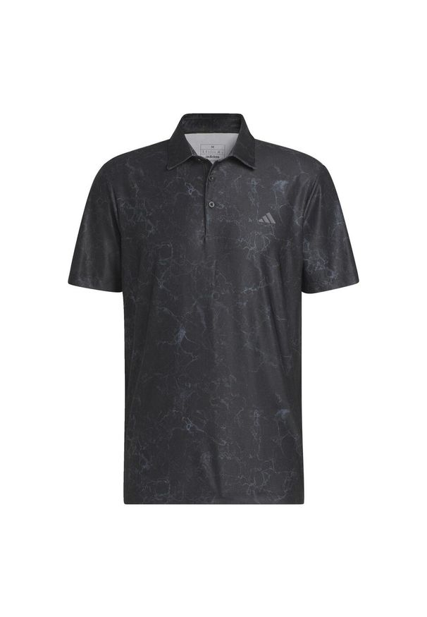 Adidas - Koszulka polo Ultimate365 Print. Typ kołnierza: polo. Kolor: czarny. Materiał: materiał. Wzór: nadruk. Styl: sportowy