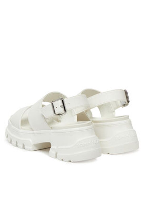 Tommy Jeans Sandały Tjw Chunky City Sandal EN0EN02750 Écru. Materiał: skóra