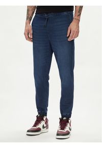 Jack & Jones - Jack&Jones Joggery Gordon 12249152 Granatowy Tapered Fit. Kolor: niebieski. Materiał: bawełna