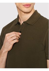 BOSS - Boss Polo Prime 50468576 Zielony Slim Fit. Typ kołnierza: polo. Kolor: zielony. Materiał: bawełna #4