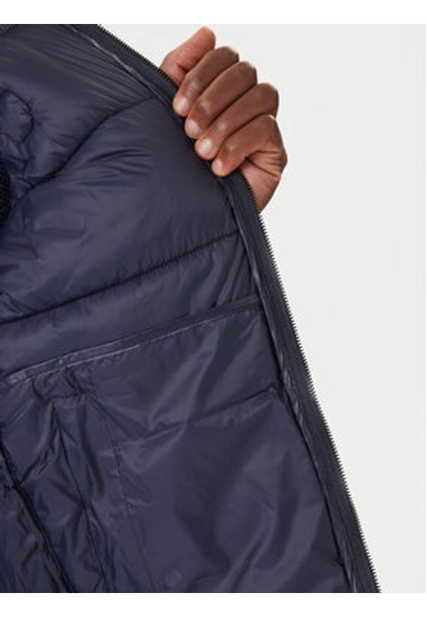 Karl Lagerfeld - KARL LAGERFELD Kamizelka 505023 554590 Granatowy Regular Fit. Typ kołnierza: dekolt w karo. Kolor: niebieski. Materiał: syntetyk