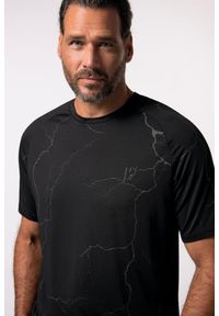 JAY-PI - Męska Koszulka funkcyjna fitness rękaw 1/2 do 7 XL. Kolekcja: plus size. Kolor: czarny. Materiał: poliester, materiał. Sport: fitness