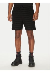 Hugo - HUGO Szorty sportowe Dutowel 50535289 Czarny Relaxed Fit. Kolor: czarny. Materiał: bawełna. Styl: sportowy #1