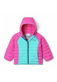 columbia - Kurtka Turystyczna Puchowa Dziecięca Columbia Powder Lite Boys Hooded Jacket. Kolor: różowy. Materiał: puch. Sezon: zima