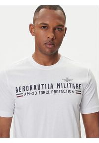 Aeronautica Militare T-Shirt 252TS1942UJ00538 Biały Regular Fit. Kolor: biały. Materiał: bawełna