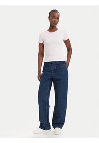 Hugo - HUGO T-Shirt Easy 50523924 Różowy Slim Fit. Kolor: różowy. Materiał: bawełna #5