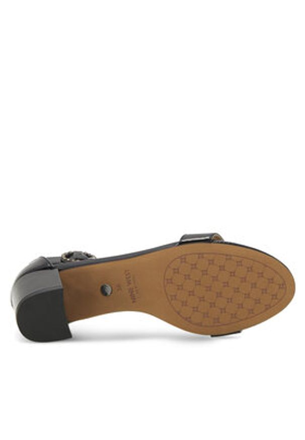 Nine West Sandały WFA2641-1 Czarny. Kolor: czarny. Materiał: syntetyk, skóra