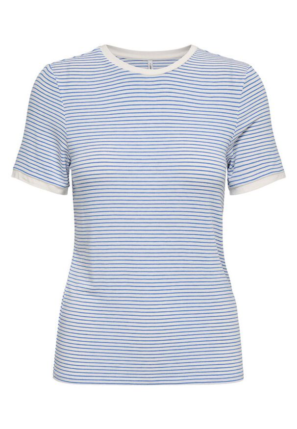 only - ONLY T-Shirt Tine 15315406 Niebieski Regular Fit. Kolor: niebieski. Materiał: wiskoza