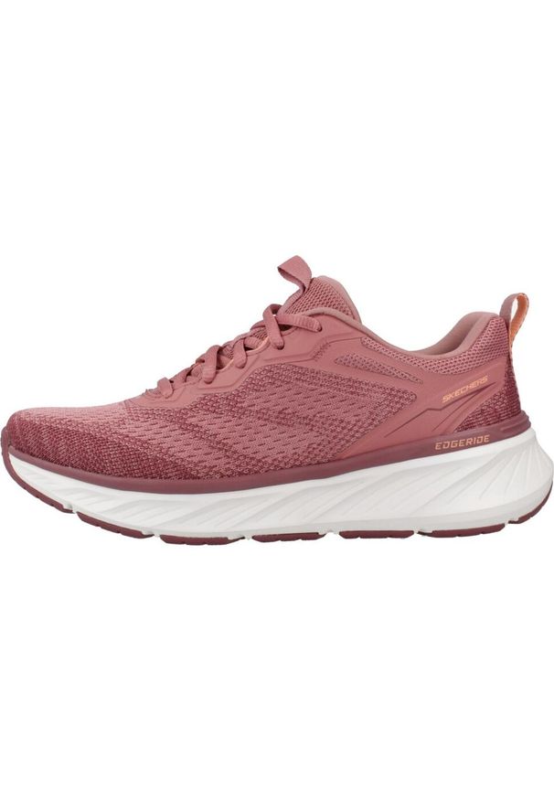 skechers - Kapcie SKECHERS EDGERIDE Rose. Kolor: różowy. Materiał: syntetyk, tkanina. Styl: sportowy