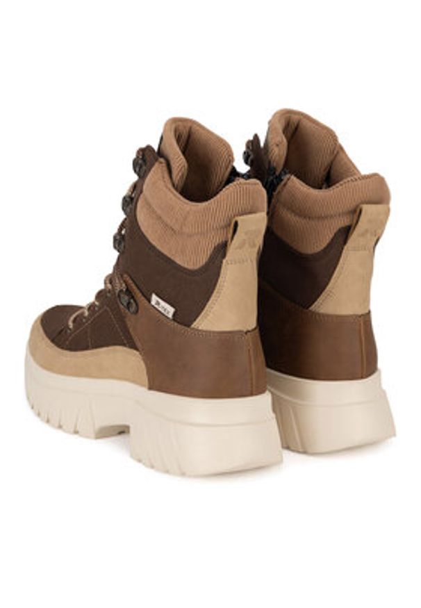 Rieker Revolution Lifestyle Trzewiki W1871-25 Brązowy. Kolor: brązowy. Materiał: skóra