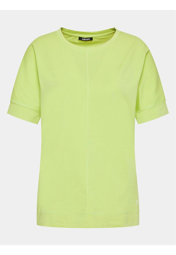 Olsen T-Shirt 11104490 Zielony Regular Fit. Kolor: zielony. Materiał: bawełna
