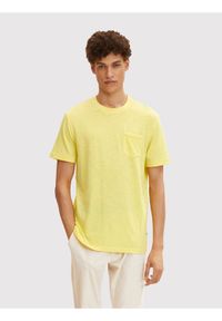 Tom Tailor T-Shirt 1031579 Żółty Regular Fit. Kolor: żółty. Materiał: bawełna, syntetyk