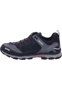 MEINDL - Buty turystyczne męskie Meindl Lite Trail Gore-Tex. Kolor: brązowy, wielokolorowy, szary, czerwony. Materiał: zamsz. Technologia: Gore-Tex