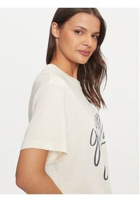 Guess Jeans T-Shirt W4BI54 K8HM0 Écru Boxy Fit. Materiał: bawełna #3