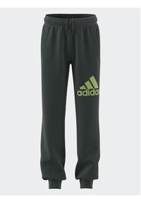 Adidas - adidas Spodnie dresowe Essentials Regular Fit Big Logo Cotton Joggers IJ7069 Szary Regular Fit. Kolor: szary. Materiał: bawełna