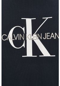 Calvin Klein Jeans - Bluza J30J314313.NOS. Okazja: na co dzień. Kolor: niebieski. Materiał: dzianina. Wzór: nadruk. Styl: casual #4